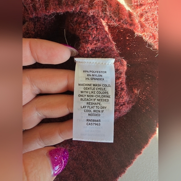 NWT ABOUND Rust Red Turtle Neck Soft And Stretchy Women's Size XS. - Picture 4 of 6